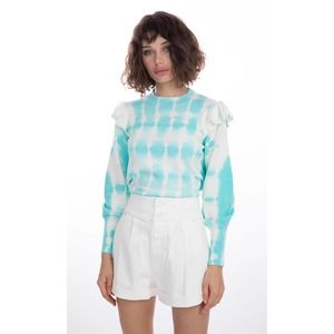 Generation Love Colette Tie-dye Sweater in Blue Scuba Size Medium
